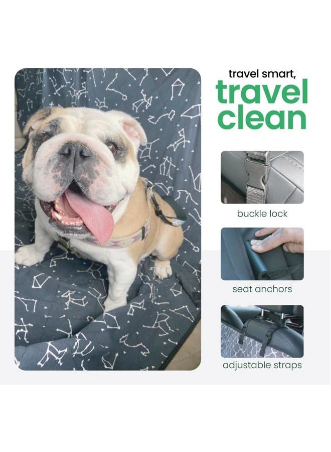 Molly Mutt 3-in-1 Back Seat Cover for Dogs, Back Seat Hammock, Cargo Area Cover, Non-Skid, 100% Cotton Canvas, Water-Resistant, Features Adjustable Headrest Straps, Belt Slots, Seat Anchors, 56"x56"  - Image 5