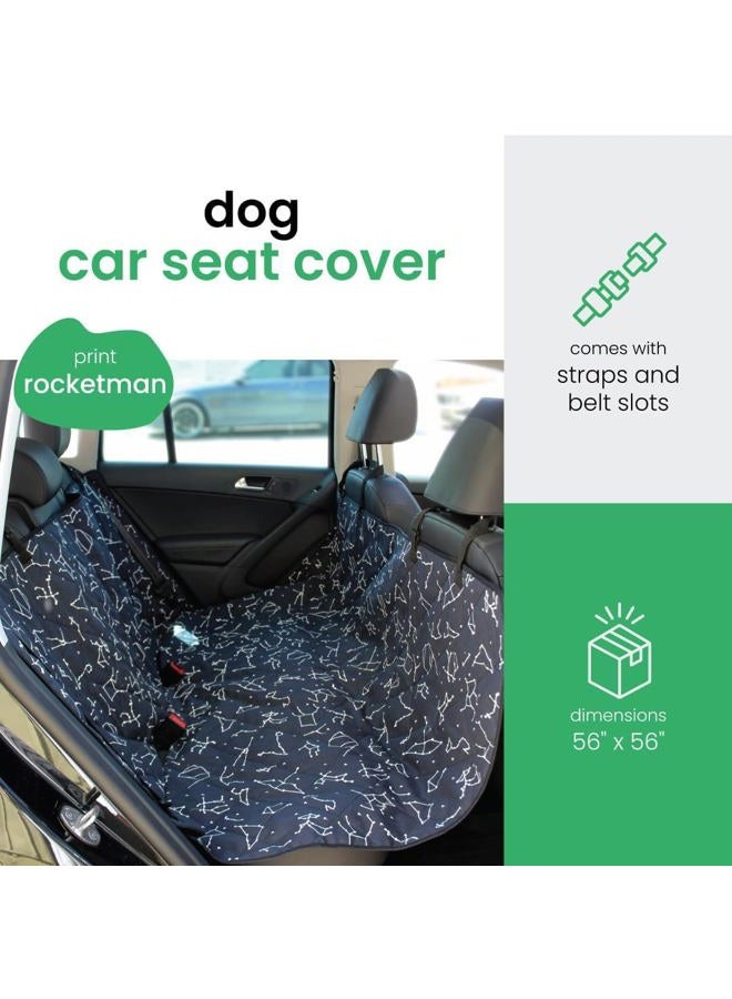Molly Mutt 3-in-1 Back Seat Cover for Dogs, Back Seat Hammock, Cargo Area Cover, Non-Skid, 100% Cotton Canvas, Water-Resistant, Features Adjustable Headrest Straps, Belt Slots, Seat Anchors, 56"x56"  - Image 2
