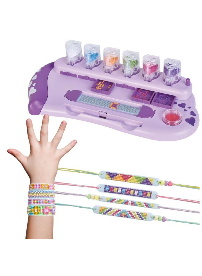 Home Smart Home Smart Diamond Bracelet Kit for Toddlers Make your Own Diamond Bracelets 40Pcs Bracelet Kit has Hand Strip, Non Slip pad, Drill pen, Strings, Gems, Silicon Rings, Heart beads, thread threader, Gem funnel, and Gem Drawers perfect for gift.  - Image 1
