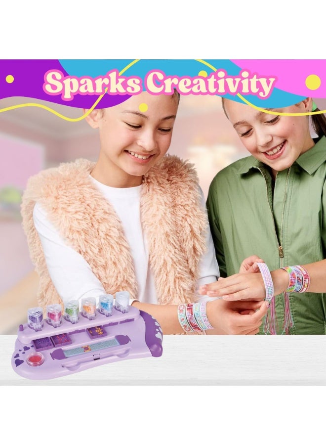 Home Smart Home Smart Diamond Bracelet Kit for Toddlers Make your Own Diamond Bracelets 40Pcs Bracelet Kit has Hand Strip, Non Slip pad, Drill pen, Strings, Gems, Silicon Rings, Heart beads, thread threader, Gem funnel, and Gem Drawers perfect for gift.  - Image 4
