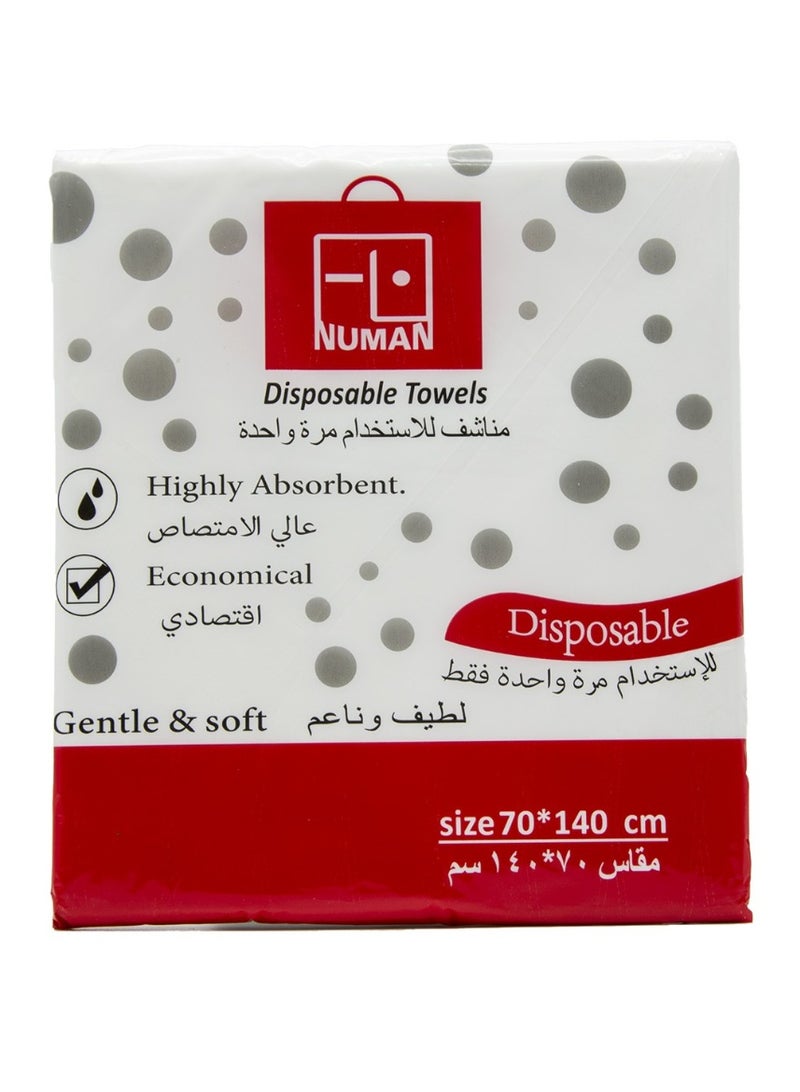 مناشف النعمان مناشف نعمان للاستخدام مرة واحدة – Numan Disposable Towels – 70×140 سم (25 قطعة) - Image 2