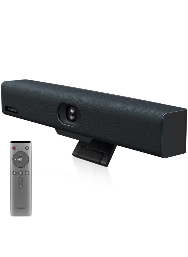 Yealink UVC34 Conference Room Camera 4K UHD Meeting Device 120°FoV Auto Framing Speaker Tracking AI Face Enhancement 8 Mic Arrays 5W High Fidelity Speaker All-in-one USB Video Bar - Image 1