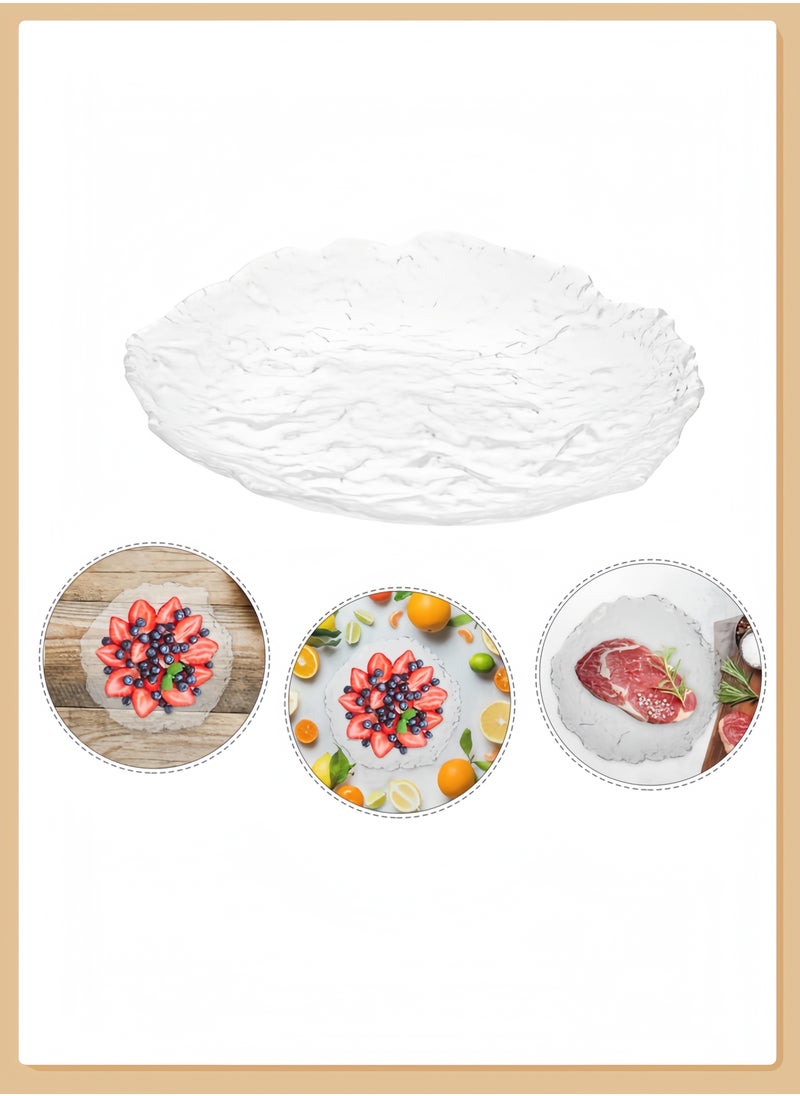 nihao Lager 5-Piece Glass Plates Set - Durable, Shatter-Resistant Dinnerware for Daily Use & Parties, 24 cm, Elegant Design for Home & Restaurants  - Image 5
