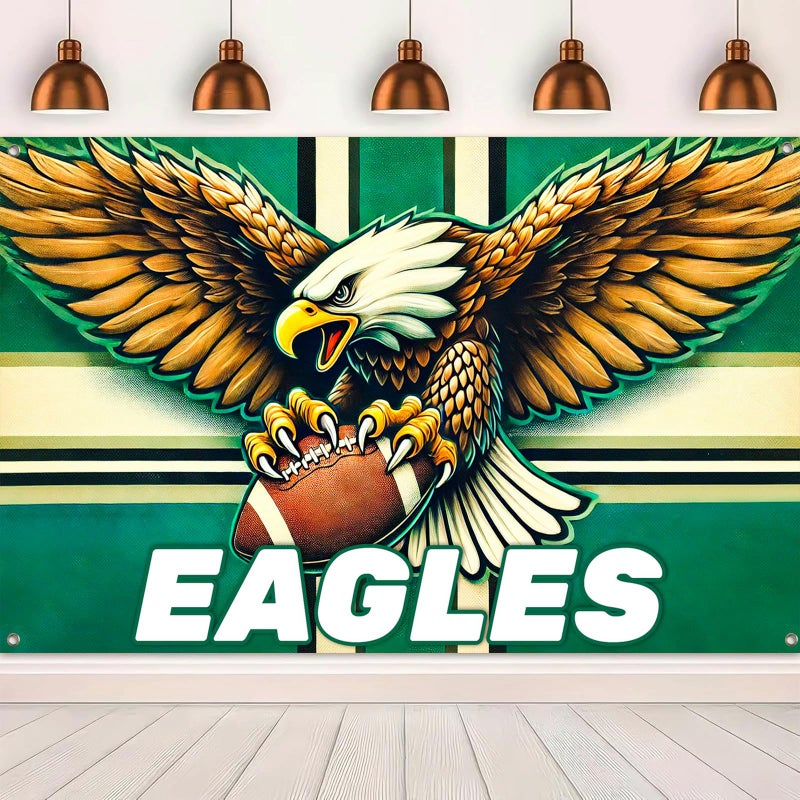 HOMETITUTE Football Touchdown Party Banner Super Bowl Game Night Backdrop Game Day Celebration Sports Theme Decoration for Indoor Outdoor Events and Gatherings 71 x 43 Inches - Image 5