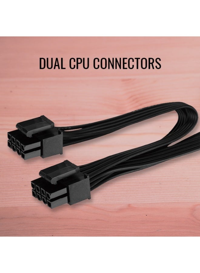 AeroCool Integrator Gold 750W Fully Modular Power Supply | 80 Plus Gold Certified PSU with Japanese Capacitors, Silent 12cm Fan, APFC, PCIe 5.0 Connector for RTX 40 GPU, Reliable High-Efficiency ATX PSU for Gaming & Workstations - Image 3