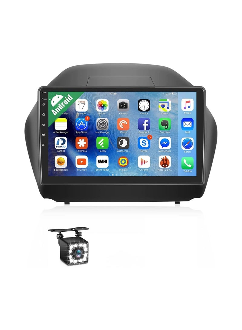 شيزا ستار ستيريو سيارة Android لسيارة Hyundai Tucson IX35 2009 إلى 2015 1 جيجابايت رام 32 جيجابايت روم ميرور لينك واي فاي BT، راديو GPS للملاحة، شاشة لمس IPS 10 بوصة مع كاميرا احتياطية متضمنة - Image 1