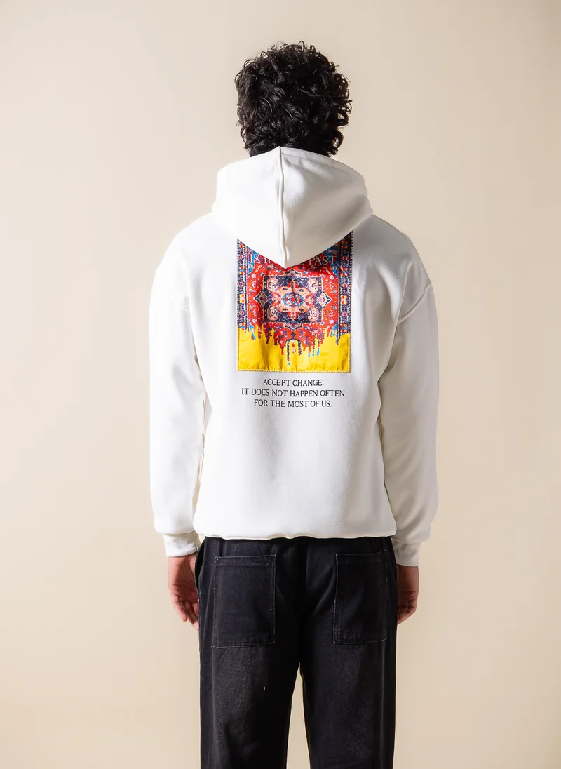 SHAPES DETAILED PATCHWORK HOODIE