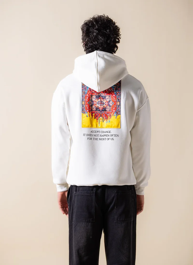 SHAPES DETAILED PATCHWORK HOODIE