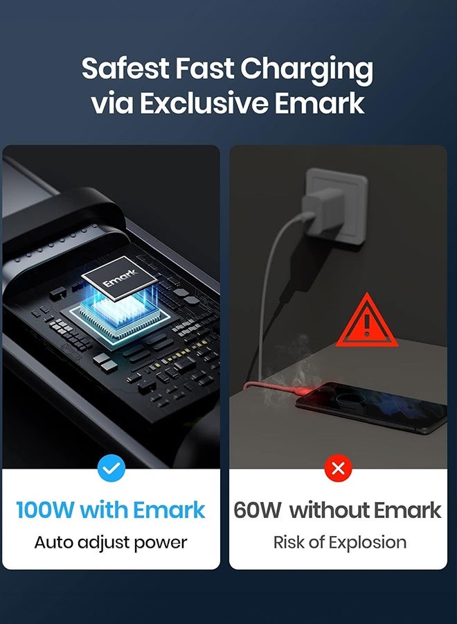 Tersely (2M/6.6FT) 100W Fast Charging USB-C Cable, Type C PD Charger Cord for iPhone 17/16/15 Pro Max/Pro/Plus/15, MacBook/iPad Air Pro, Pixel 10/9/8/8 Pro 7a, for Samsung S25/S24 S23 A55 Flip/Fold 7 6 5 4 - Image 2