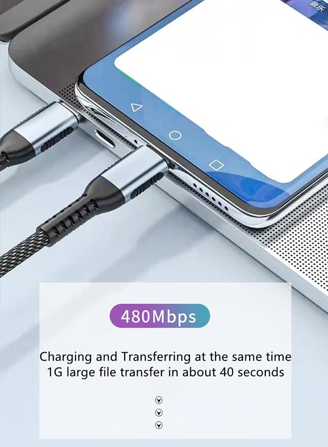 Tersely (2M/6.6FT) 100W Fast Charging USB-C Cable, Type C PD Charger Cord for iPhone 17/16/15 Pro Max/Pro/Plus/15, MacBook/iPad Air Pro, Pixel 10/9/8/8 Pro 7a, for Samsung S25/S24 S23 A55 Flip/Fold 7 6 5 4 - Image 5