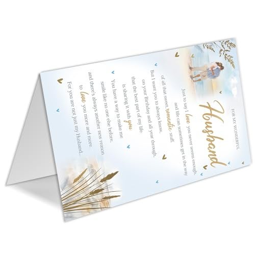 HEJOYN Funny Birthday Card for Husband, Birthday Gifts for Husband from Wife, Husband Birthday Gift - Image 4