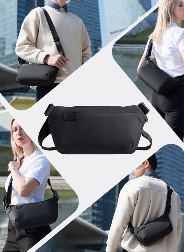 Casual Lightweight Waist Bag, Travel Money and Phone Waist Belt Bag for Men, Black
