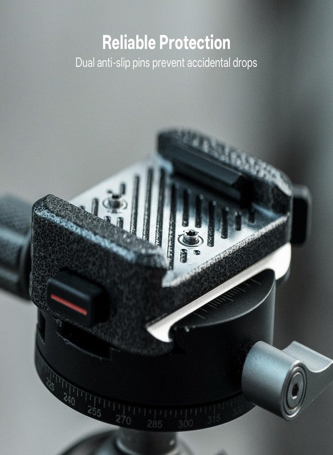 PGYTECH Quick Release Clamp V2, Compatible for Arca Swiss Plate Camera Mount Adapter with 1/4" to 3/8" Screw Thread for Tripods/Gimbals/Sliders/Stabilizers(Only Clamp) - Image 4