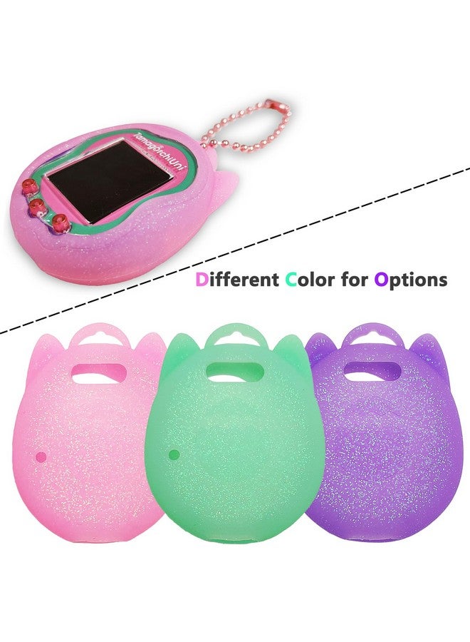 JCHPINE Silicone Case Replacement for Tamagotchi Uni, Screen Protector for Tamagotchi Uni Band Pet Accessories(Silicone Case and Screen Film) (Pink Case) - Image 5