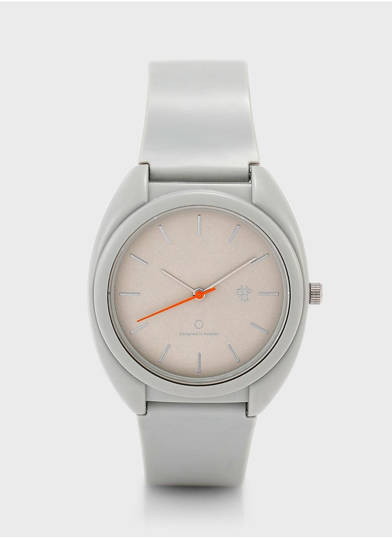 CHPO Nima Grey Orange-Sustainable Watches - Made Of 100% Recycled Materials.  - Image 1