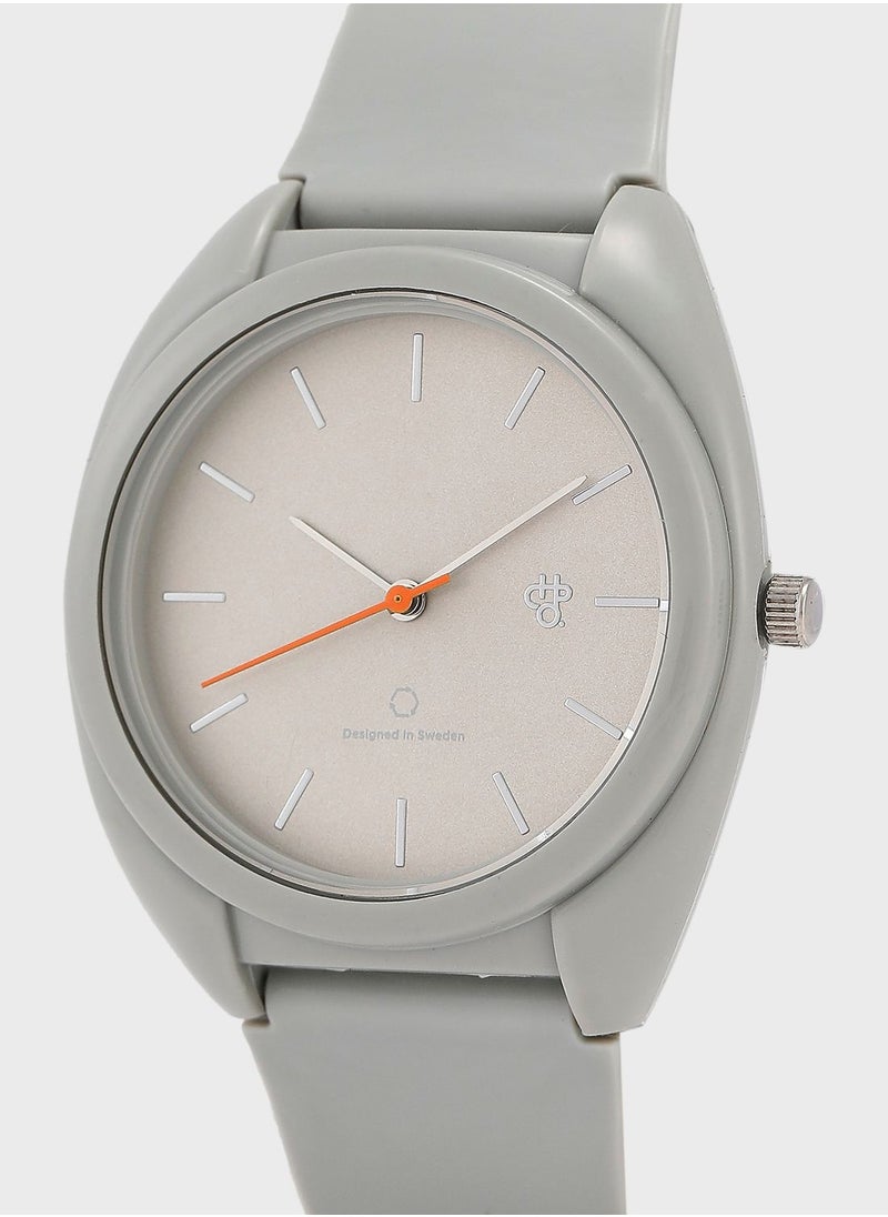 CHPO Nima Grey Orange-Sustainable Watches - Made Of 100% Recycled Materials.  - Image 2