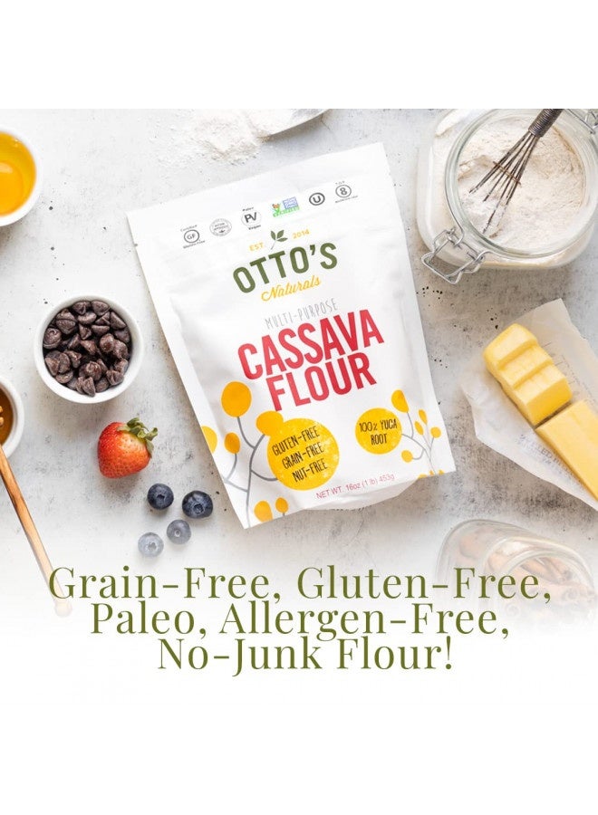 OTTO'S Naturals Otto'S Naturals Cassava Flour, Gluten Free And Grain-Free Flour For Baking, Certified Paleo And Non-Gmo Verified, Made From 100% Yuca Root, All-Purpose Wheat Flour Substitute, 2 Lb Bag  - Image 2