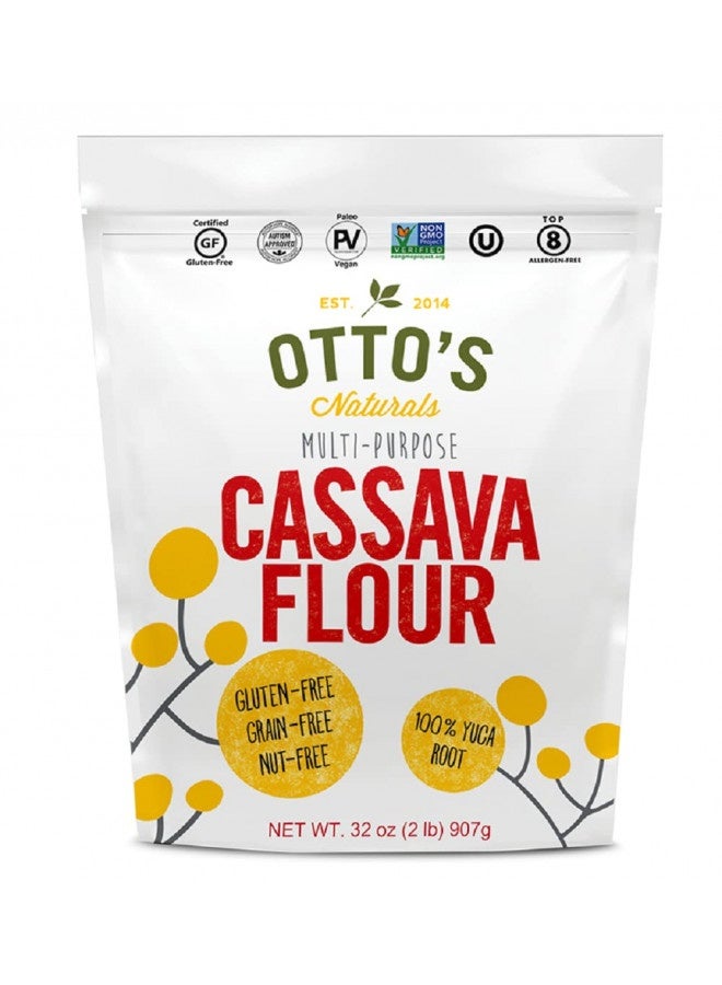 OTTO'S Naturals Otto'S Naturals Cassava Flour, Gluten Free And Grain-Free Flour For Baking, Certified Paleo And Non-Gmo Verified, Made From 100% Yuca Root, All-Purpose Wheat Flour Substitute, 2 Lb Bag  - Image 4