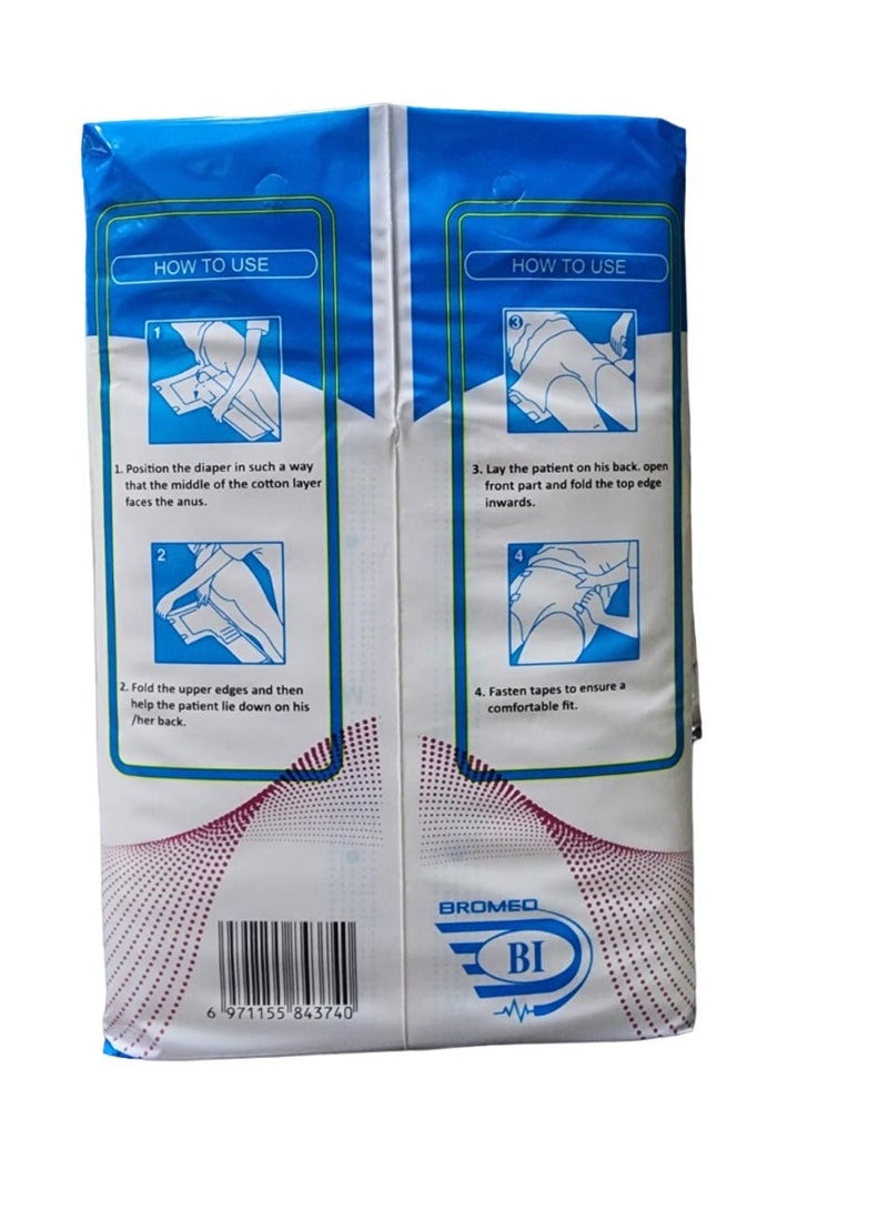 general BROMED Adult Diaper For Unisex M Size 12pcs - Image 2