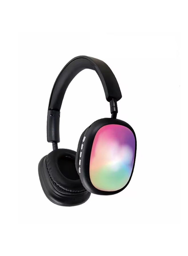 سماعات رأس بلوتوث RGB Super Bass + مع إضاءة متعددة الألوان - بفضل الصوت الجهير القوي والتصميم العصري - Image 1