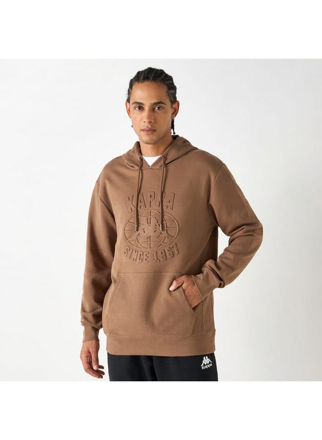 Kappa Kappa Embossed Sweatshirt with Long Sleeves and Pocket  - Image 1