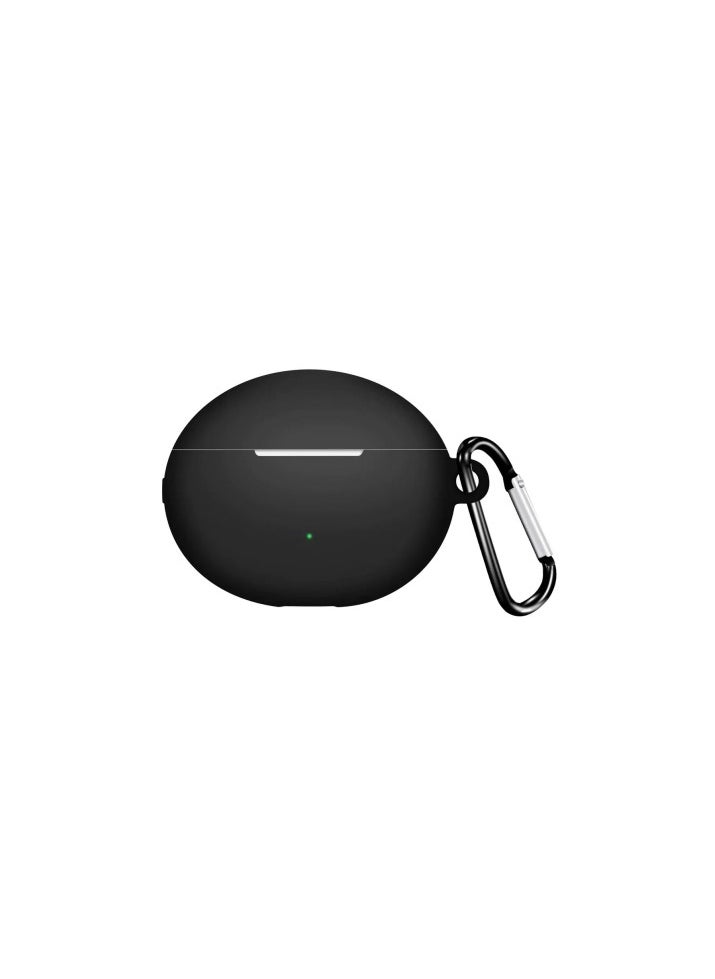Compatible with Huawei Freebuds 6i Bluetooth Earphone Case, Silicone Soft Shell Waterproof Case Black