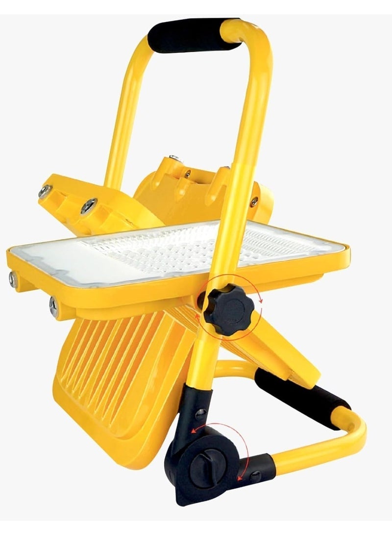 نوفيكس مصباح NOVEX الكشّاف القابل للشحن بقوة 100 واط مع حامل – NPFL-100W إضاءة فائقة السطوع. محمول. مقاوم للماء. مثالي للتخييم والاستخدام الخارجي.  مصباح NOVEX الكشّاف المحمول القابل للشحن بقدرة 100 واط هو شريكك المثالي للتخييم، وحالات الطوارئ، ومواقع العمل، والسفر، والاحتياجات المنزلية الاحتياطية، والمغامرات الخارجية. مزوّد بمصابيح LED عالية السطوع، ووضعَي إضاءة، وحامل قوي، ليمنحك أقصى إضاءة متى وأينما احتجت إليها. - Image 3