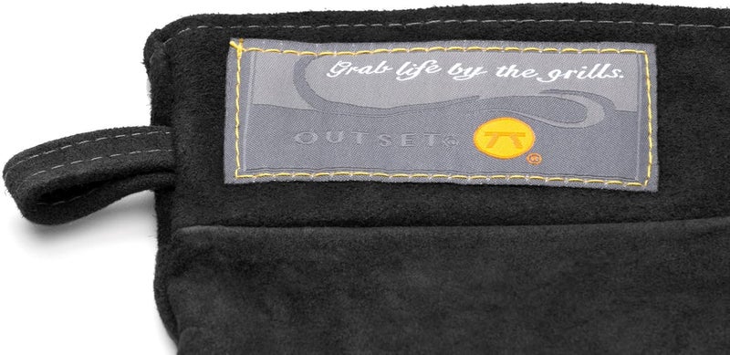 Outset Black Leather Grill Mitt 8.5” x 17” - Image 4