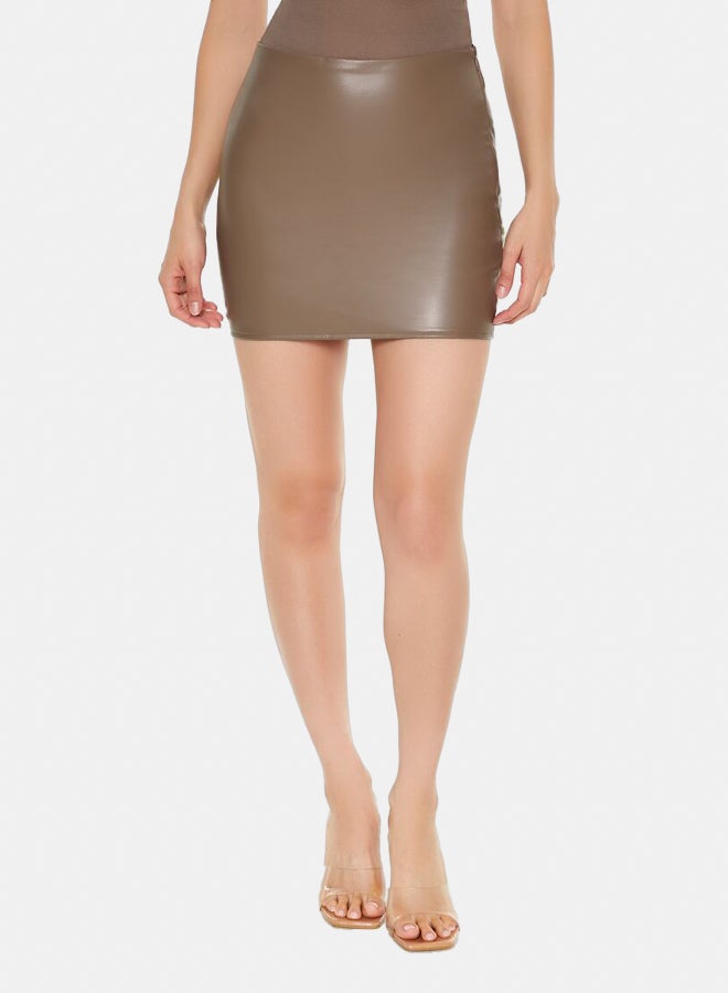 FOREVER 21 Faux Leather Mini Skirt - Image 1