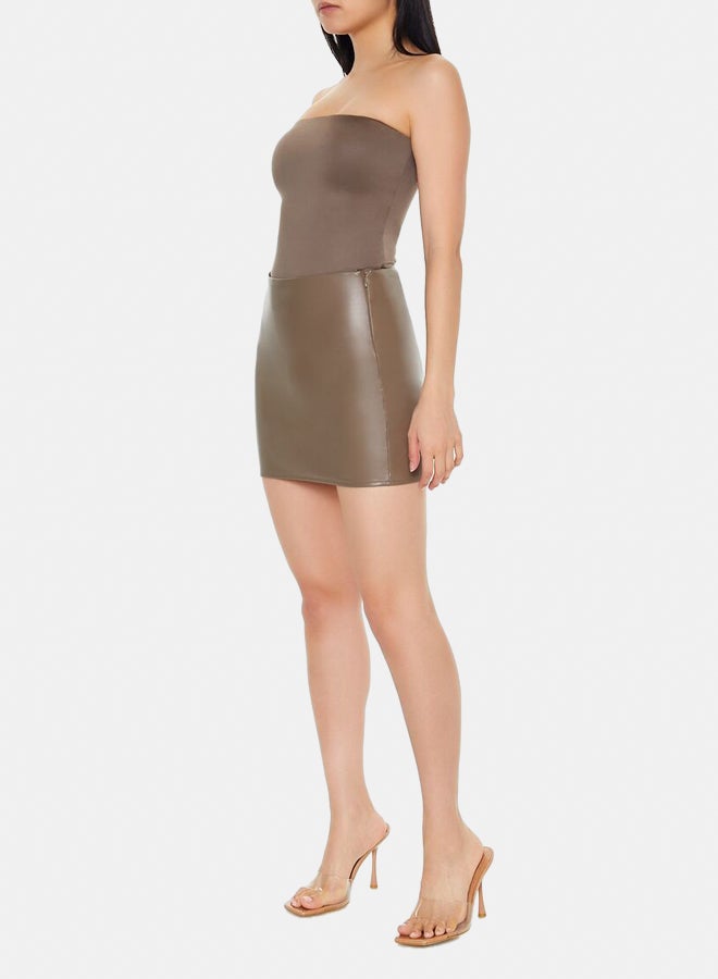 FOREVER 21 Faux Leather Mini Skirt - Image 2