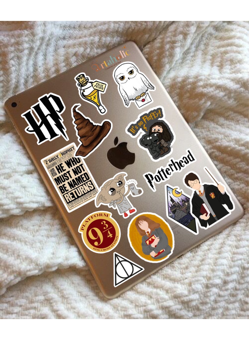 Stick’n’Vibe™ Stickers – 13-Pcs of Harry Potter Aesthetic Designs (02)| Artaholic