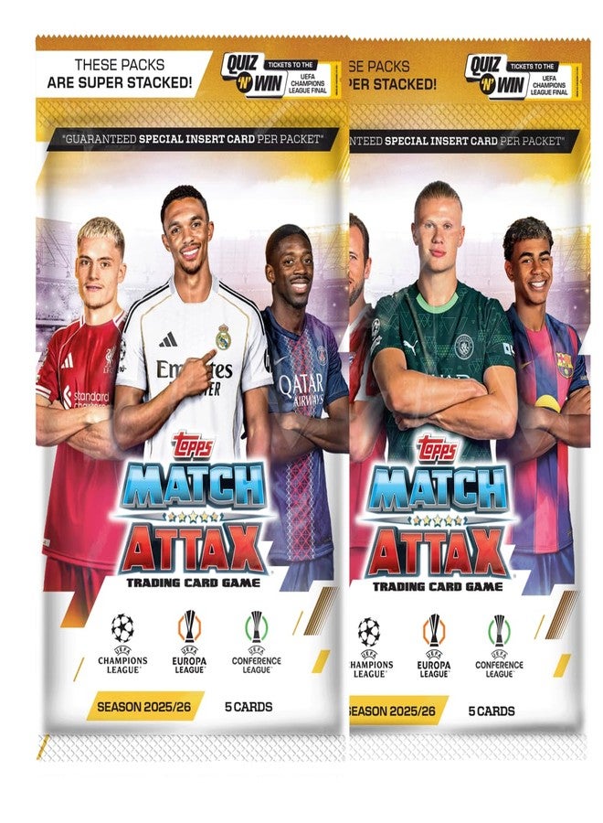 توبس لعبة بطاقات التداول والتجميع  UEFA Champions League Match Attax 2025-26 (عبوة من 34 بطاقة) - Image 3
