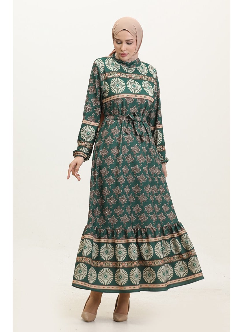 Spring Pattern Dress 0366-03 Emerald Green - pzsku/Z14F5225C71FE4E201FC7Z/45/_/1738793510/c5f97635-bfd1-4e2f-a145-f57622b828ca