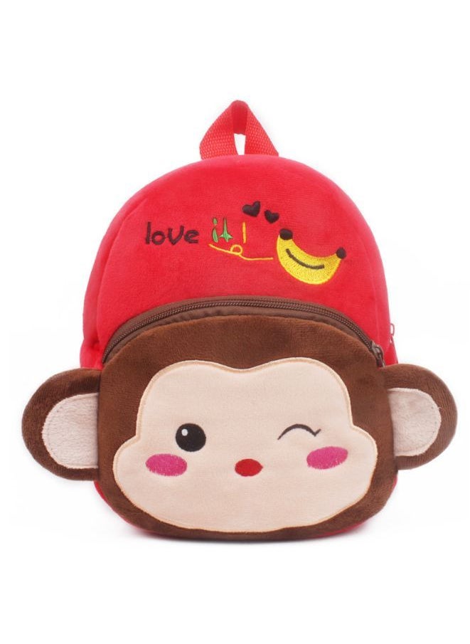 Mini Backpack Kids Cute School Shoulder Bag Toddler Plush Small Backpack Baby Schoolbag Preschool Bag Gift Monkey  - Image 1