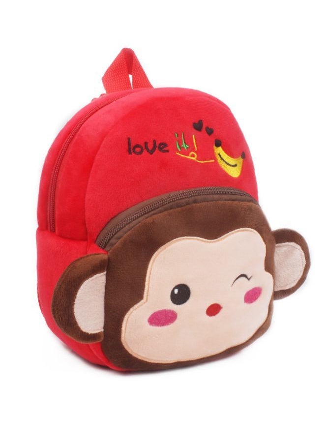 Mini Backpack Kids Cute School Shoulder Bag Toddler Plush Small Backpack Baby Schoolbag Preschool Bag Gift Monkey  - Image 2