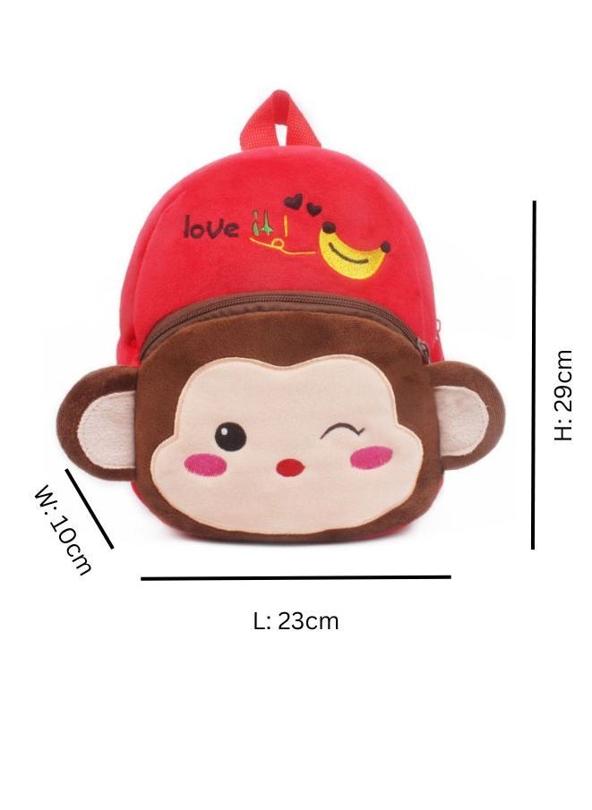Mini Backpack Kids Cute School Shoulder Bag Toddler Plush Small Backpack Baby Schoolbag Preschool Bag Gift Monkey  - Image 5