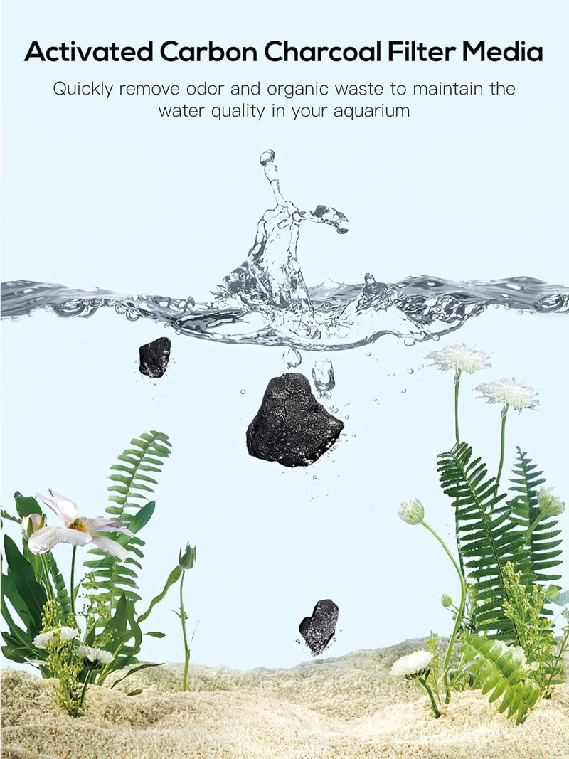 VAYINATO ® Activated Carbon Aquarium Filter Bags Fish Tank, 1kg- Aquarium Filter Media Activated Carbon Granules - Pond Canister Filter Net Mesh Granules by Petzlifeworld - Image 4