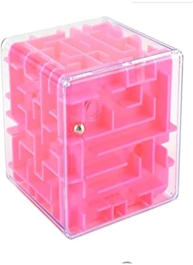 3D Maze Cube Transparent Beads Toys Three-Dimensional Labyrinth Ball Rotate The Rubik's Cube Children's Puzzle Intelligence Toys 