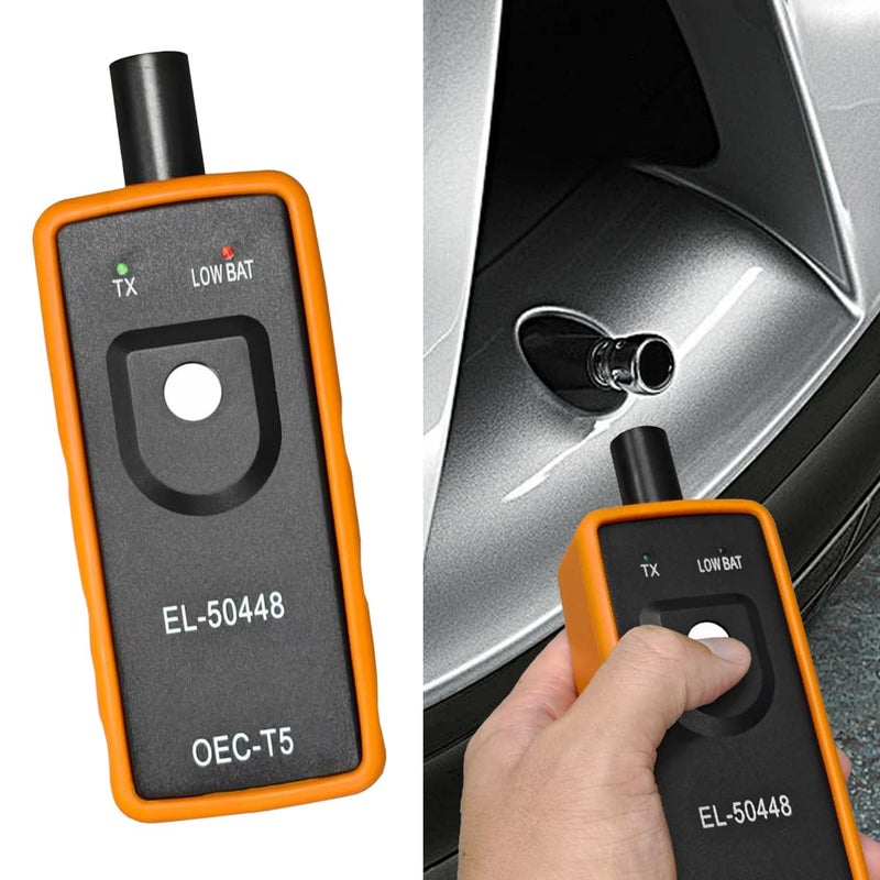 KPFILEH EL50448 TPMS Relearn Tool Car TPMS System Reset Programming Training Tool OECT5 Tire Pressure Monitor Sensor Activation Tools for Most Cars Trucks SUVs Orange - Image 3
