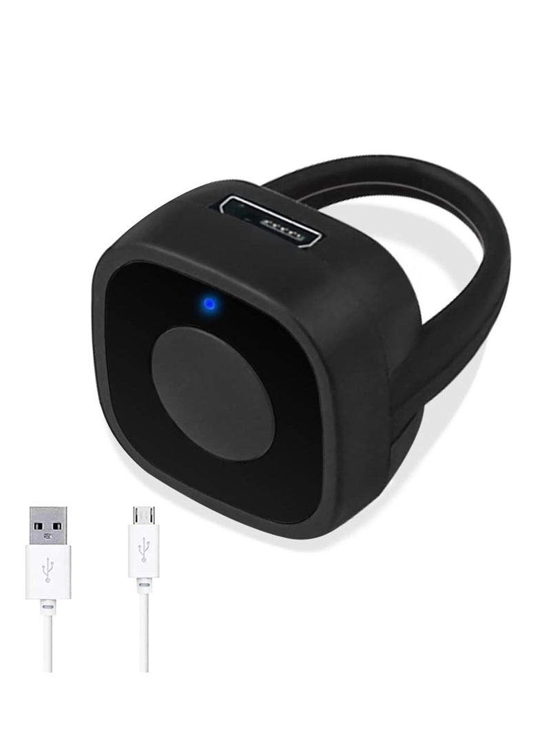 SOLARAE Bluetooth Control fit for Tiktok, Scroll Ring Page Turner Remote Wireless Clicker Camera Shutter Selfie Video Control Button fit for iPhone iPad Phone - Black, Bluetooth Control fit for Tiktok - Image 1