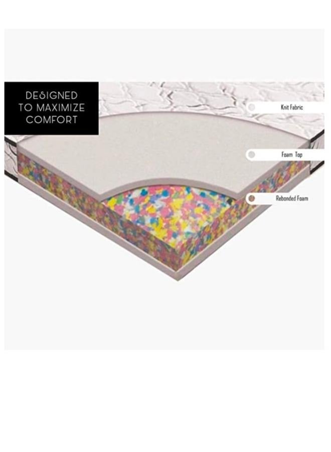 SULSHA Premium Medicated Quilted Folding Mattress Two Sided Usage with storage bag White/Beige 180x90x7 cm - Image 2