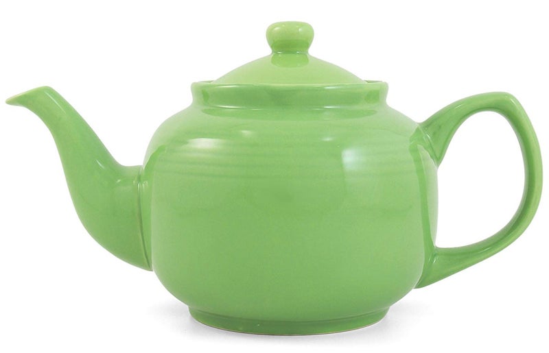 AMSTERDAM Lime Green Classic 6 Cup Ceramic Teapot - Image 3