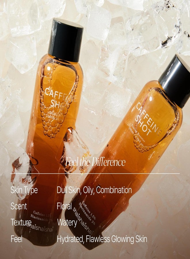 shaishaishai Caffeine Shot Toning Booster, Blemish Care, Reduces Pore Size, Gentle Exfoliation with PHA, LHA, High Concentrated 2% Niacinamide, Hypoallergenic, Korean Skin Care, 6.76 Fl Oz - Image 3