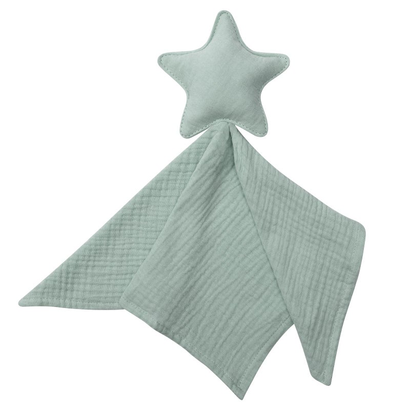 Knirose Premium Soft Muslin Cotton Star Loveys Soft & Breathable Newborn Security Blanket, Perfect Present for Baby Newborns, Toddlers Boy Girl, Gender Neutral. Fabric for Comfortable Sleep & Play - Image 1