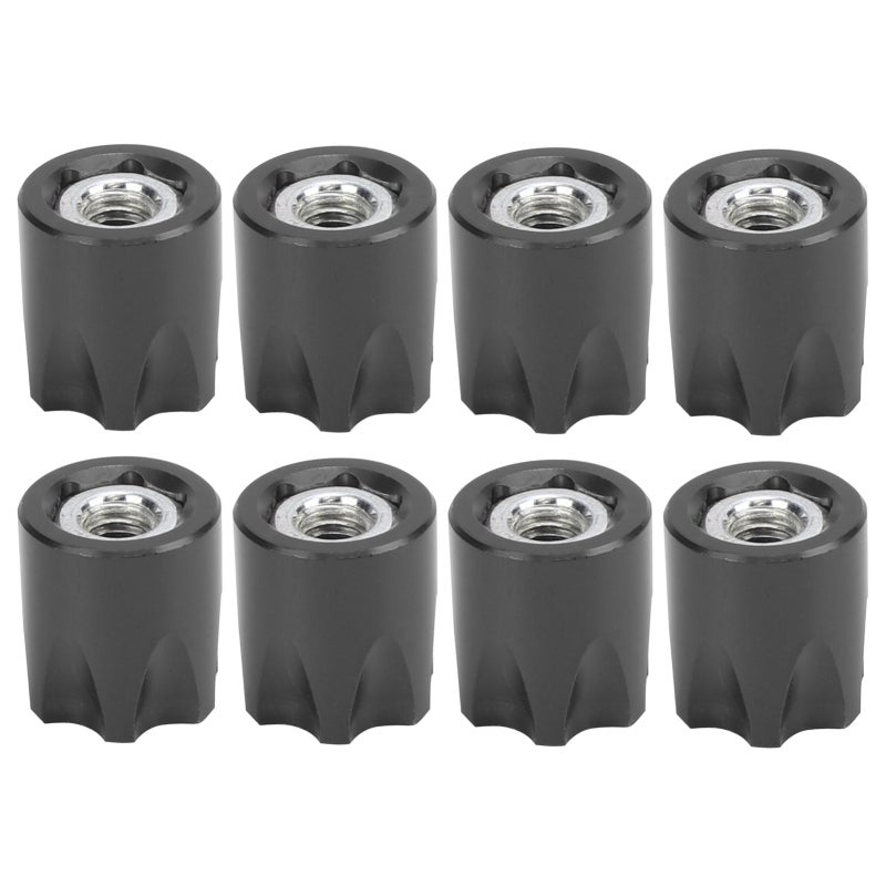 RC Wheel Nuts: Black 1/10 Scale Aluminum Alloy - Corrosion Resistant Lightweight High Strength RC Wheel Center Cap for RC Crawler Upgrades, RC Truck Modifications - Image 3