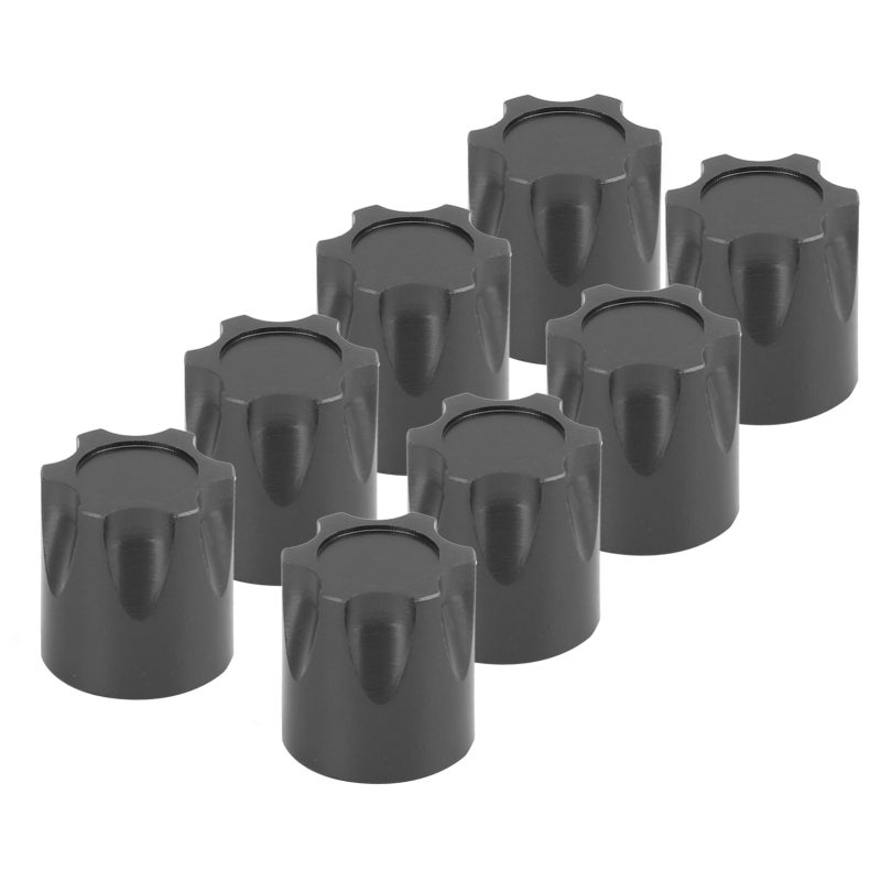 RC Wheel Nuts: Black 1/10 Scale Aluminum Alloy - Corrosion Resistant Lightweight High Strength RC Wheel Center Cap for RC Crawler Upgrades, RC Truck Modifications - Image 2