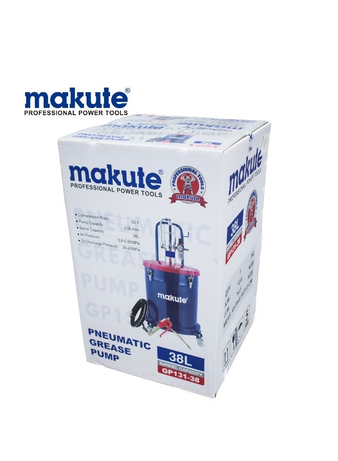 makute 38-Liter Pneumatic Grease Pump - Image 4
