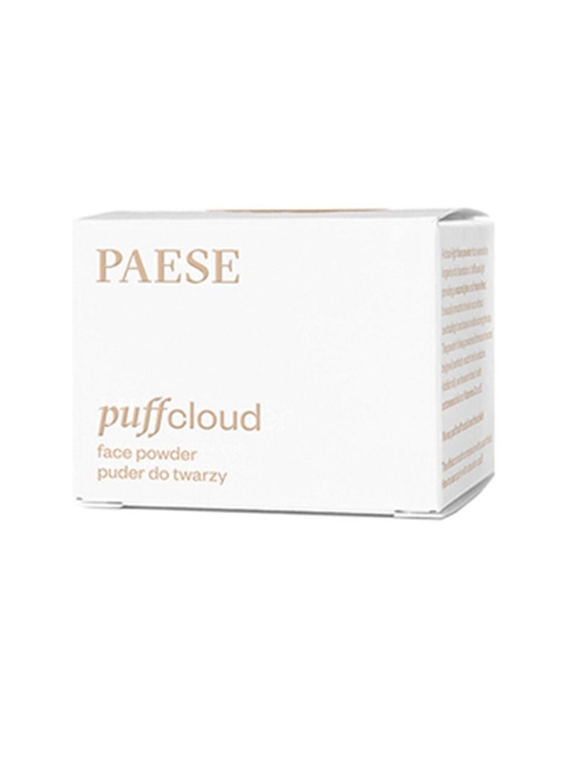 Paese Puff Cloud Face Makeup Powder Natural Beige, Cottonseed Oil and Vitamin C E - Image 2