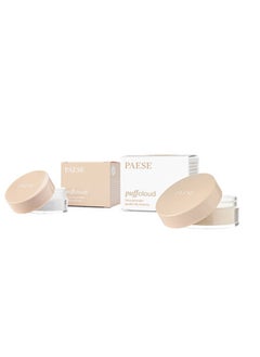 Paese Puff Cloud Face Makeup Powder Natural Beige, Cottonseed Oil and Vitamin C E  - Image 3