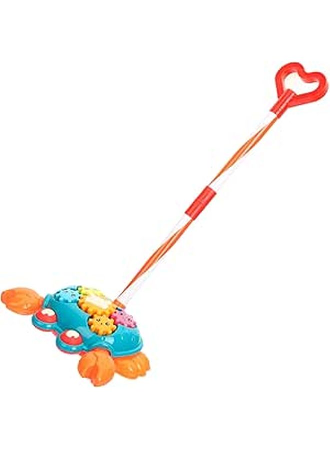 Crab Push Pull Walker Toy Interactive Educational Activity For Hand Eye Coordination - Image 1